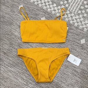 Roxy Mustard Bikini Set